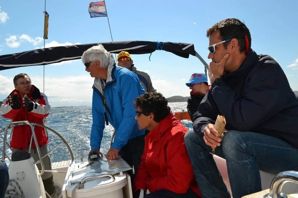 Gabriella Sailing tréning résztvevői a fedélzeten